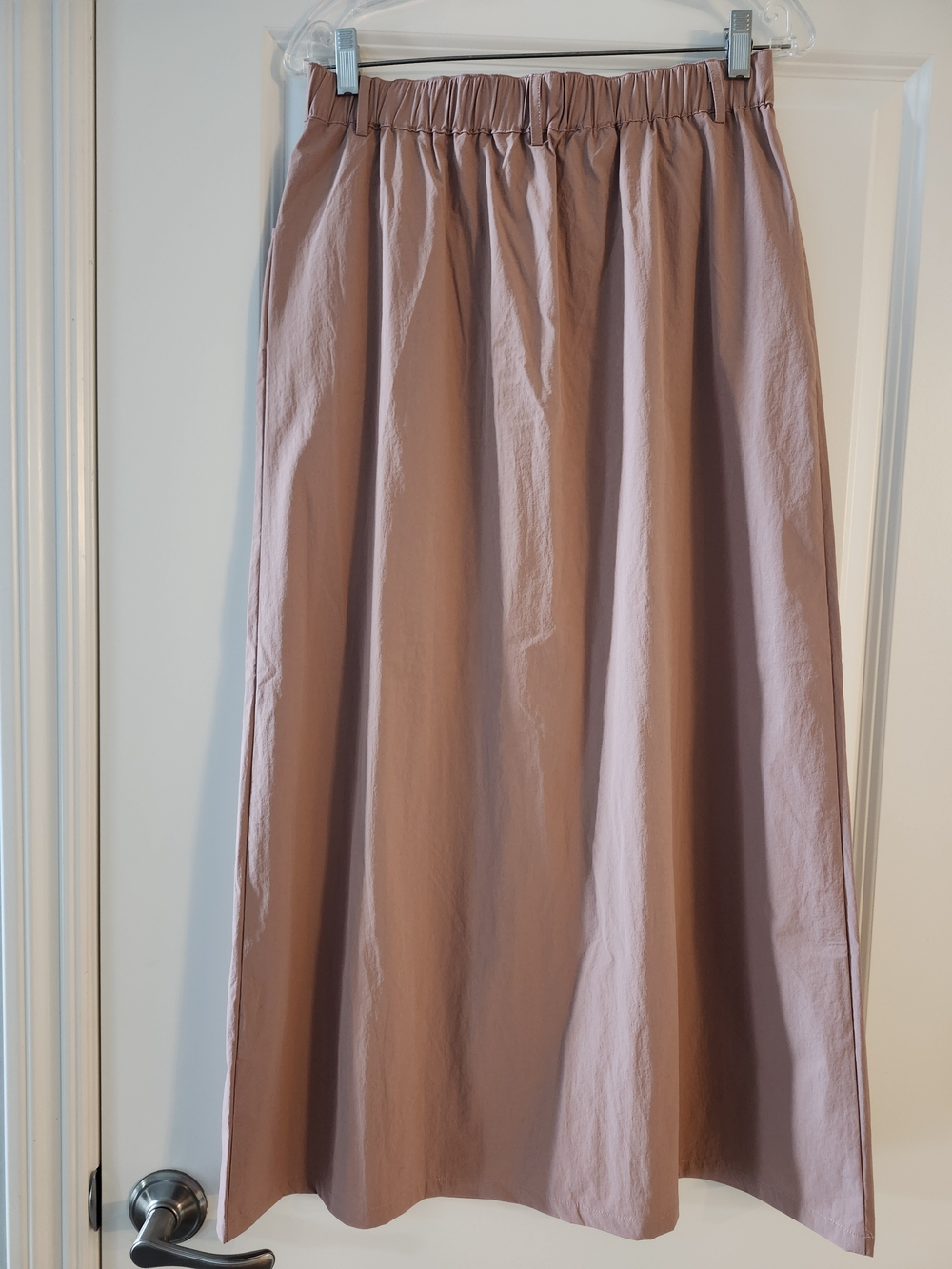 NWT Aleeza Paris 2-Piece Blush Matching Set Oversized Button-Up & Maxi Skirt M/L - Picture 6 of 11